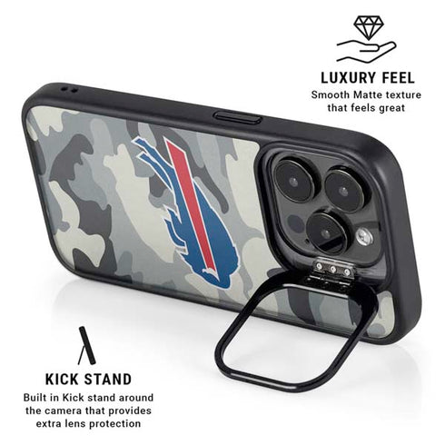 NFL Buffalo Bills Camo iPhone 14 Pro Kickstand Case